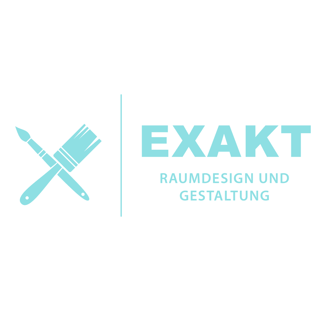 Logo EXAKT Raumdesign und Gestaltung Türkis