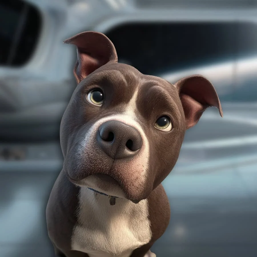 Das Bild zeigt den Avatar vom Bürohund Harley.